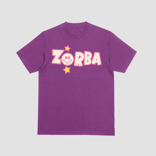 zorba large star name t-shirt (purple background)